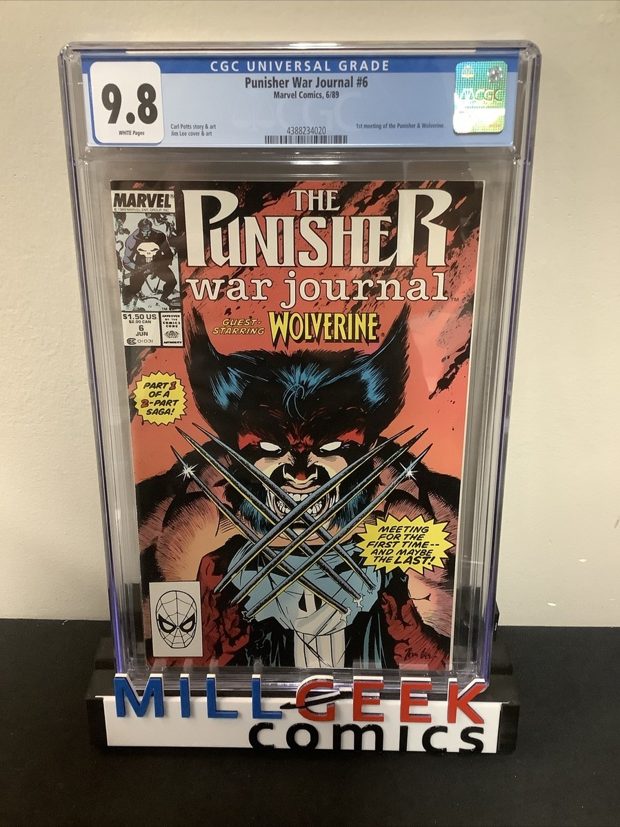 Punisher War Journal #6 (1989) CGC 9.8 Jim Lee, 1st Punisher vs