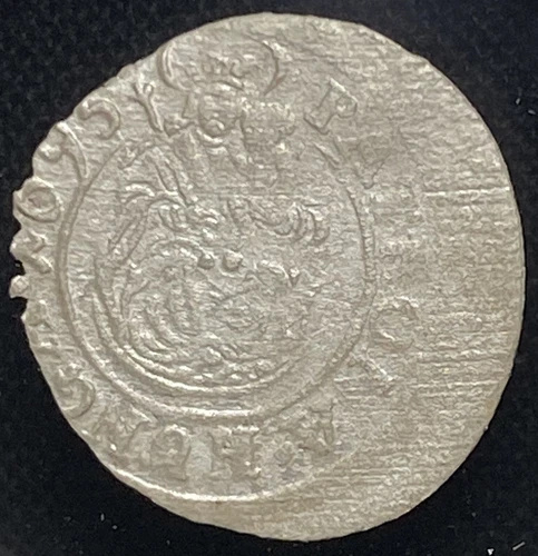 HUNGARY 1695 AD, King Leopold I Holy Roman Emperor Silver Denar Coin, NGC AU