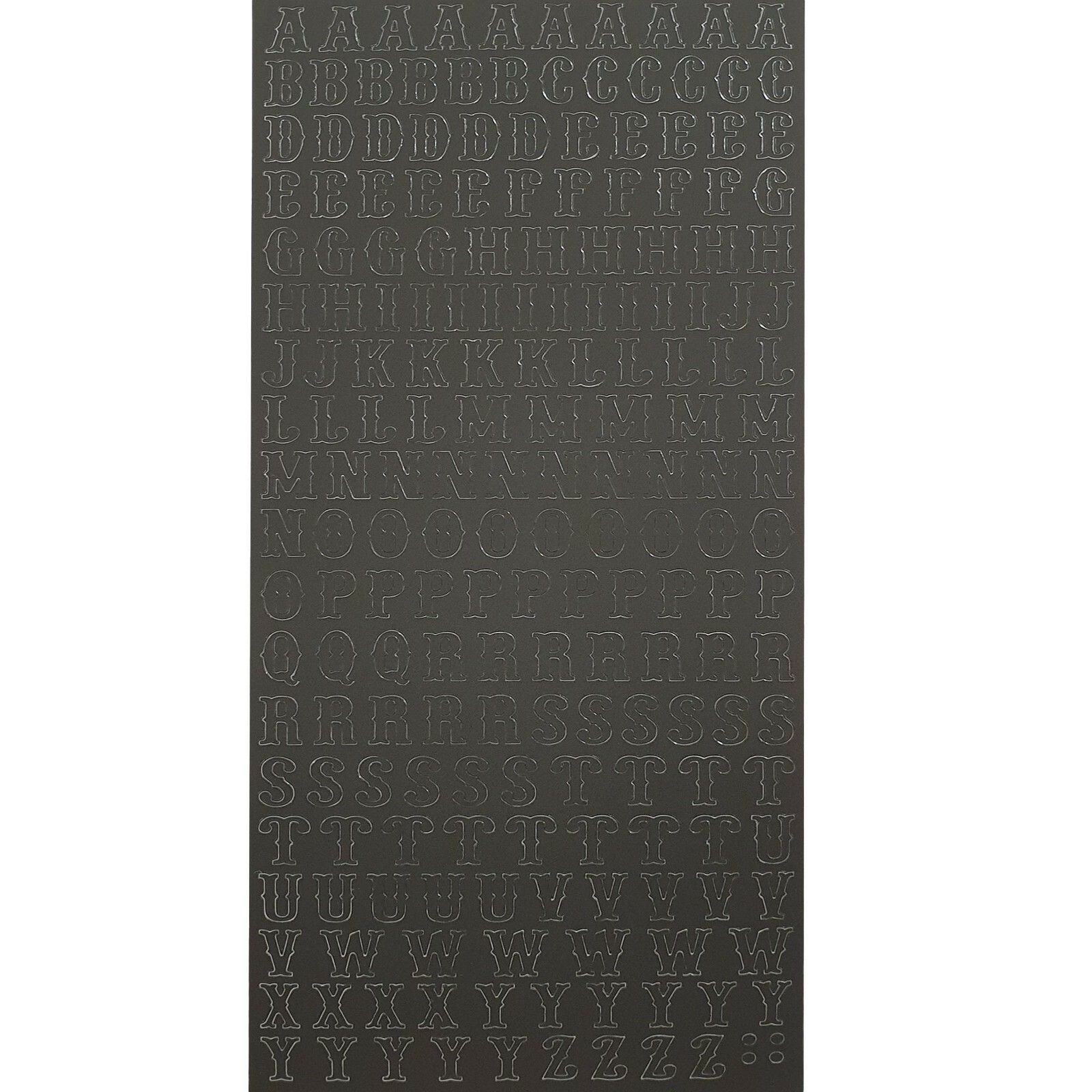 Small Black Sticky Adhesive Letters Alphabet Labels Stickers Peel Off