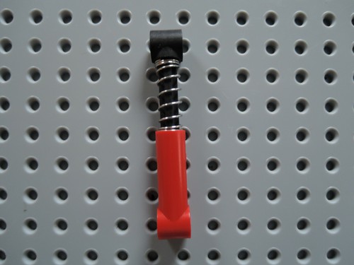 Lego 1 x Stoßdämpfer Federbein Feder 731c05 rot 6.5 L