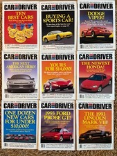 1992 Car and Driver Magazines