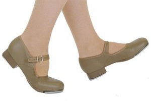 capezio tan mary jane tap shoes