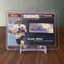 2005 Bowman Heath Miller Signs of the Future Rare Autograph Rookie Card. rookie card picture