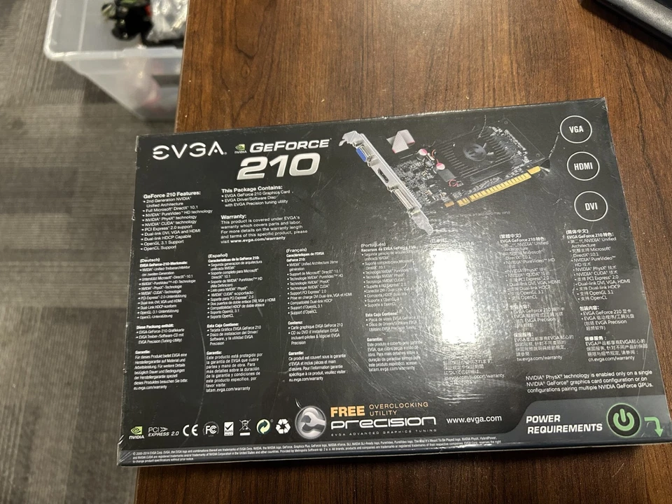 EVGA NVIDIA GeForce 210 (512-P3-1310-LR) 512MB DDR3 SDRAM PCI Express Video Card - Image 4 of 4