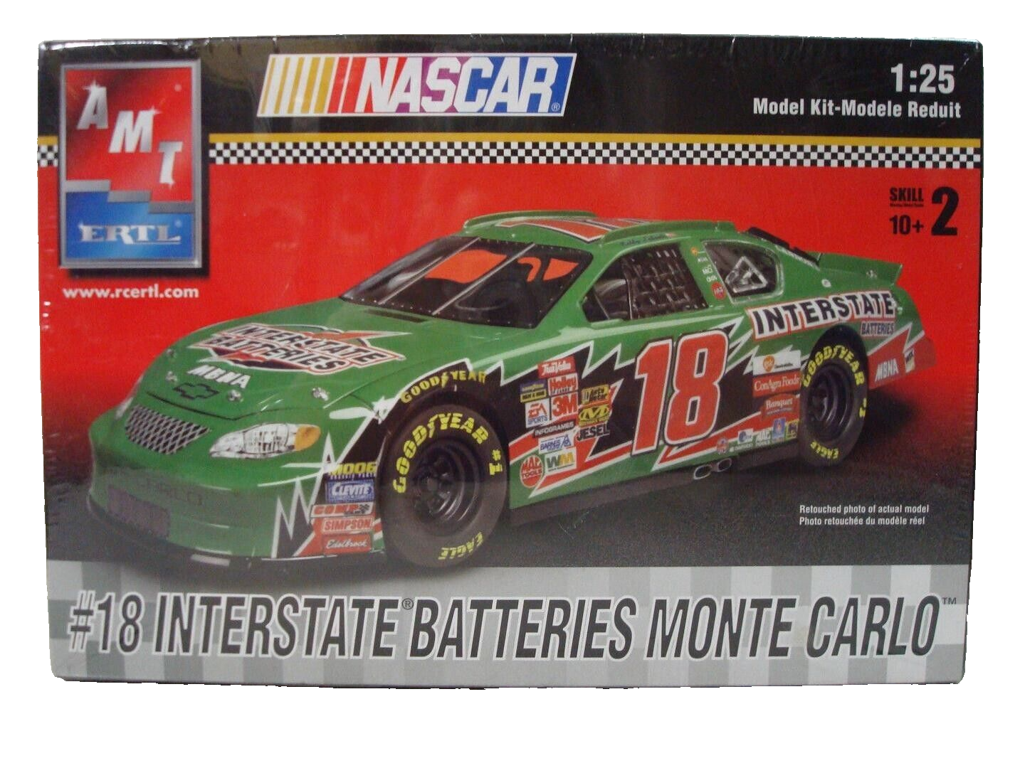AMT ERTL NASCAR INTERSTATE BATTERIES MONTE CARLO #18 MODEL KIT 1/25 38071