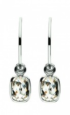 DYRBERG KERN Pendientes Rings nuevos new acero steel Swarovski