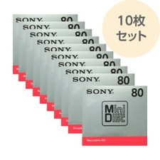 Set of 10 Disks SONY MD Blank Minidisc 80 Minutes Recordable MD MDW80T DDP