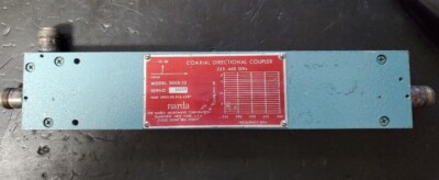 Narda 3000-10 Directional Coupler, 0.225 to 0.460 GHz TESTED, see plots
