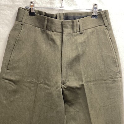 70s Saco Mens USMC Marines Dress Uniform Dacron,Wool Green Pants