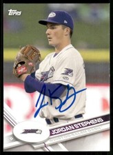 2017 Topps Pro Debut JORDAN STEPHENS Signed Card autograph INDIANS RC auto RICE