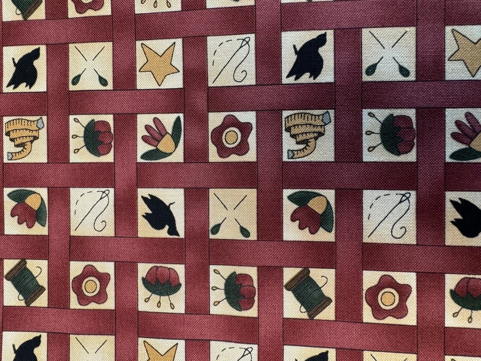 Hometown Quilts quilt fabric by Kathy Schmitz for Moda Fabrics 5793-11 red - Image 4 of 4