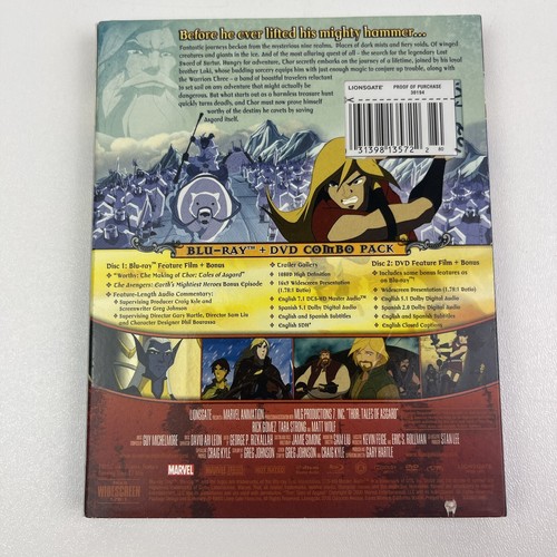 Thor Tales of Asgard Blu ray DVD 2011 Marvel Animated - Picture 6 of 8