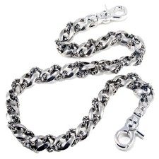 Medieval Symbol Heavy Biker Trucker Key Jean Wallet Chain 27" Silver CS09