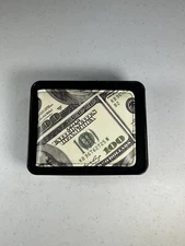 NIB Buckle-Down Men's Bi-fold Wallet -  Hundred Dollar Bills Design