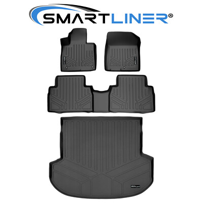 SMARTLINER Floor Mats Cargo Liner Set OEM 2019-2020 Hyundai Santa Fe 5 Passenger