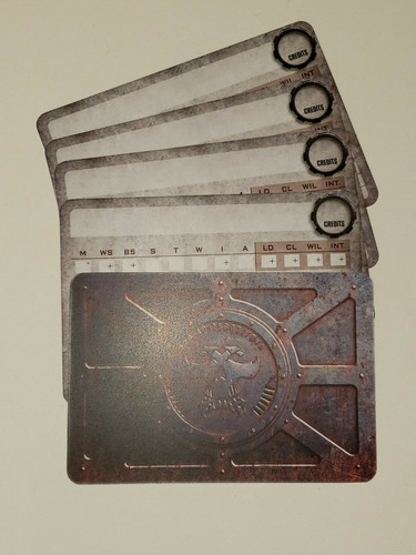 Necromunda Blank Character Cards, 40K