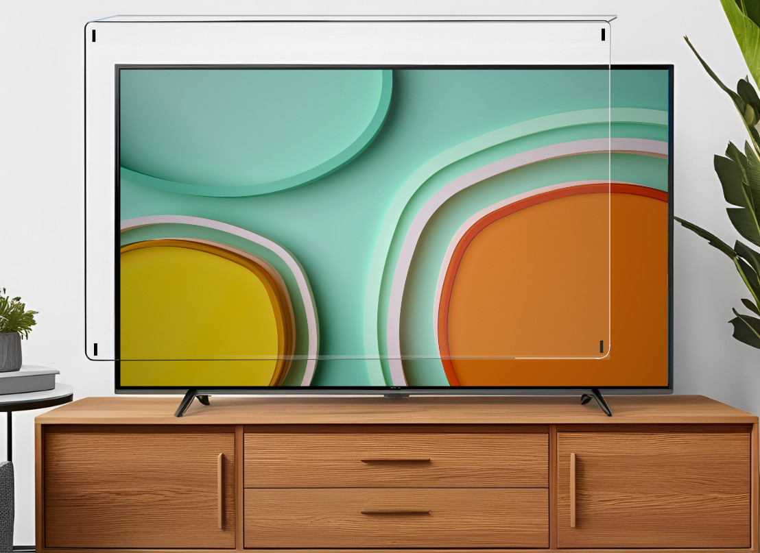 TV Screen Protector 55 inch Clear TV Shield  55"" (width 125cm x height 73cm)