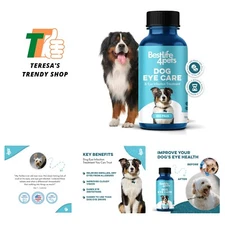 Dog Eye Care & Infection Treatment, Natural Dog Supplements for Conjunctiviti...