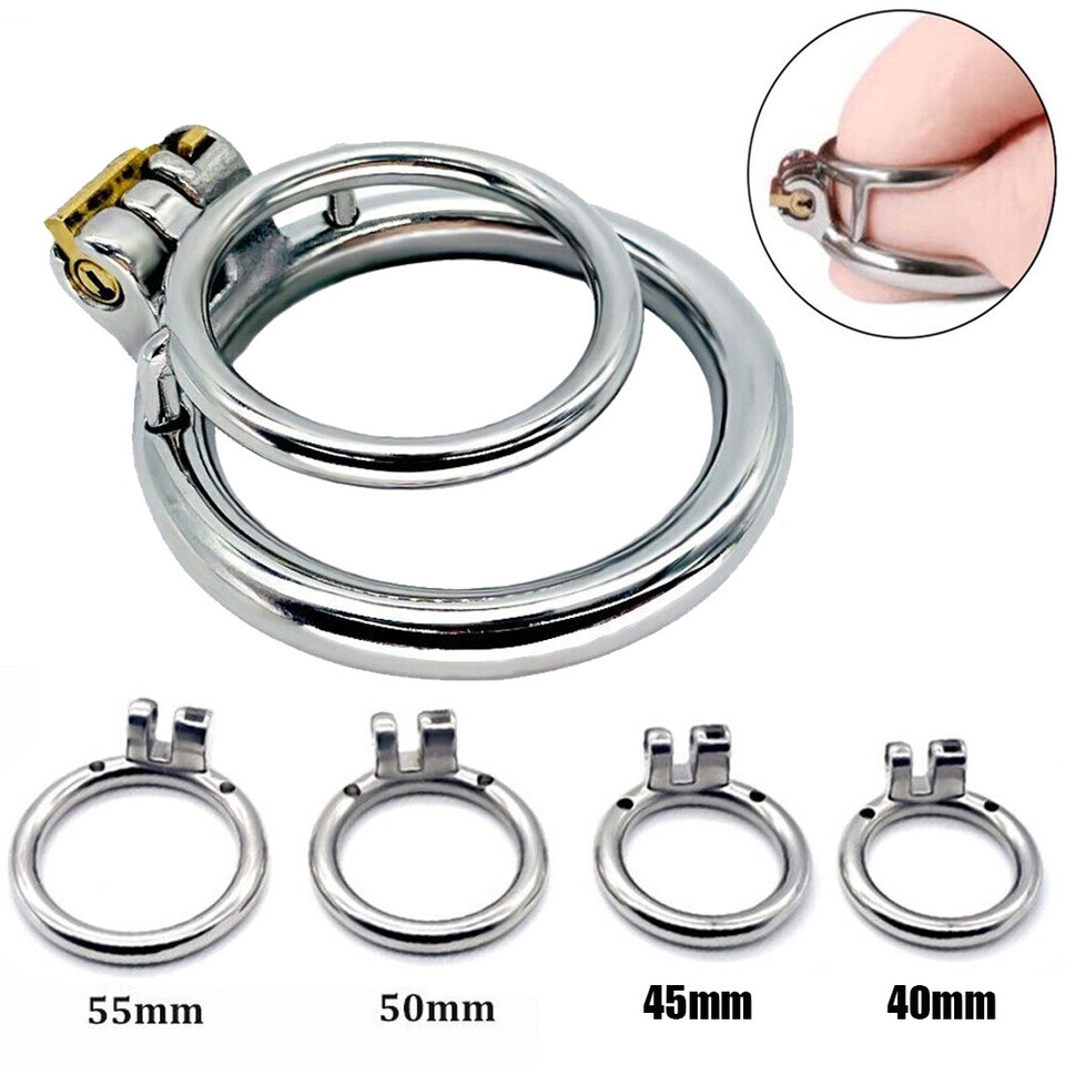 Men Chastity Device Stainless Steel Inverted Plugged Small Short Metal ...