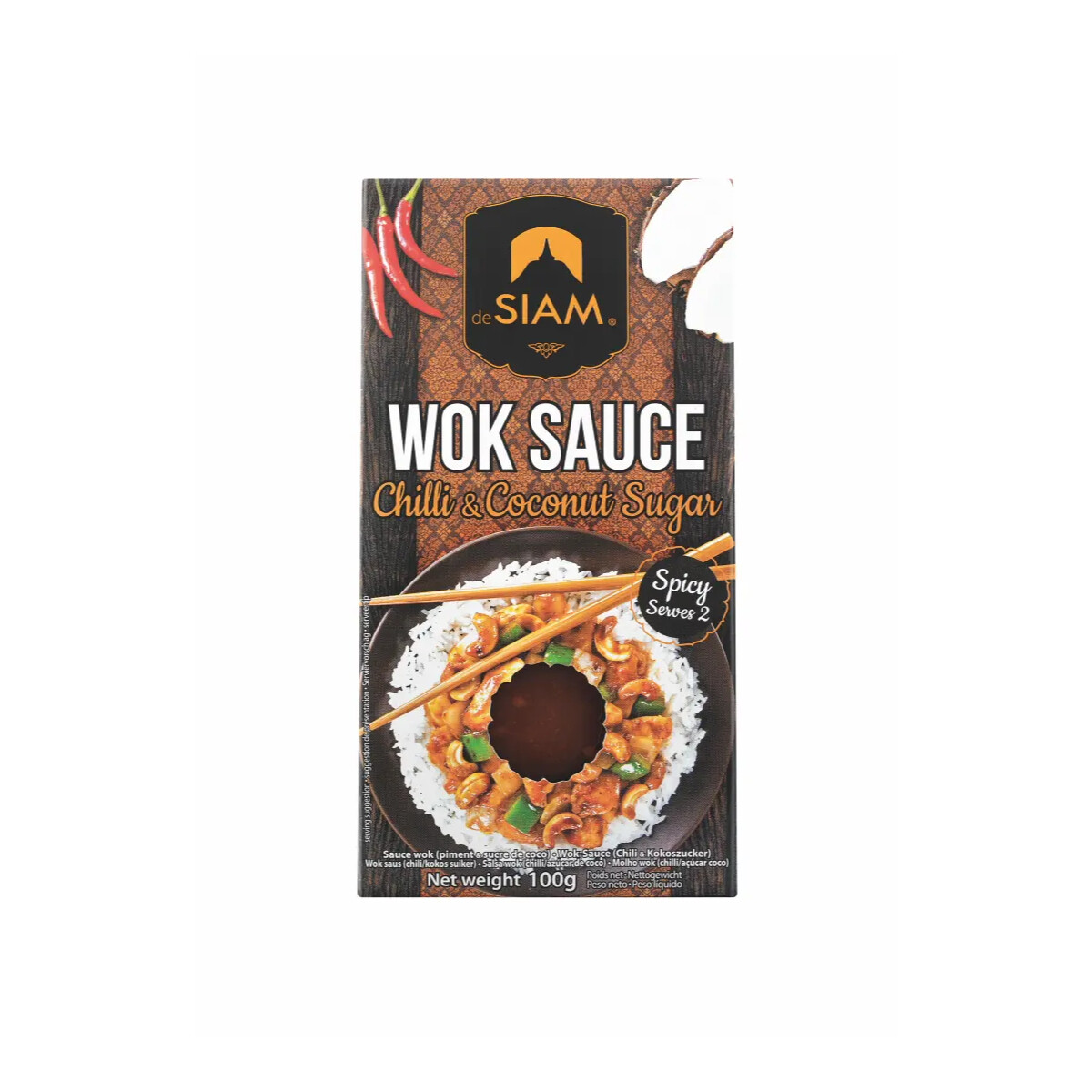 Salsa De Wok De DeSiam Con Chiles Picantes Y Azúcar De Coco 100g