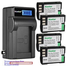 Kastar Battery LCD Wall Charger for Olympus BLM-1 BLM01 Olympus EVOLT E-300 E300
