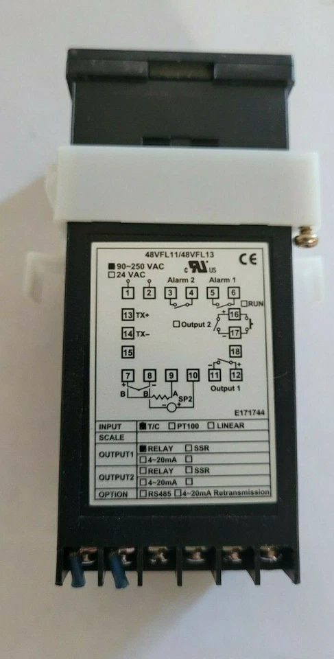 EXTECH 48VFL Process PID Controller 90- 240 VAC Relay Output 48VFL11/48VFL13 - Image 3 of 4