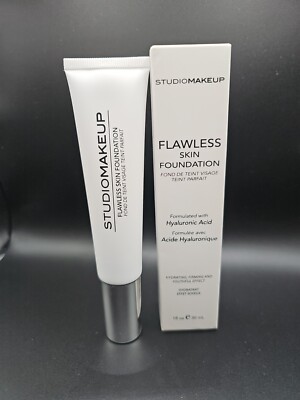 2X STUDIOMAKEUP Flawless Skin Foundation/Hyaluronic Acid in HONEY SOFT 1oz NEW 