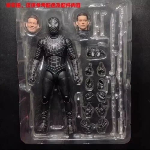 SHF Spider-Man No Way Home Black Suit Ver Figure Tobey Maguire - Picture 6 of 17