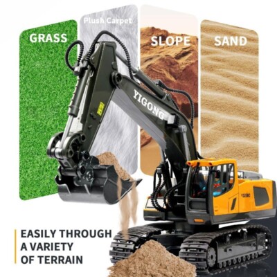 Yi Gong Toys 1/20 RC Alloy Excavator 11CH Remote Control