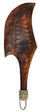 20" HAND CARVED ACACIA WOOD HAWAIIAN POLYNESIAN REPRODUCTION WARRIOR WEAPON