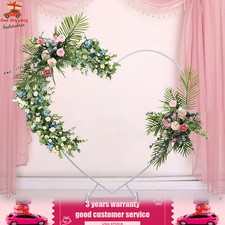 Modern Wedding Arch Heart Shaped Metal stand Flowers Balloon Frame Backdrop USA