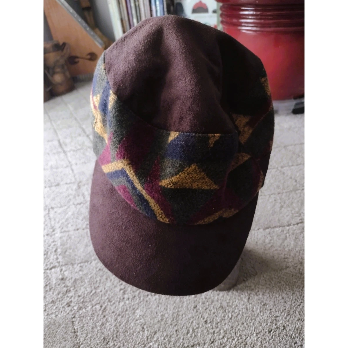 Scala Women\'s Wool Blend Brown Cadet Cap Adjustable Military Style Cadet Cap – 100% Cotton with Hook  main image 4
