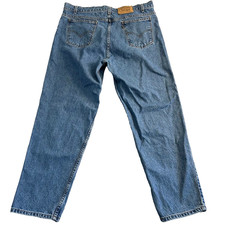 Levis 550 Jeans 1995 Mens 40x30 Blue Relaxed Fit Tapered Leg Denim Medium Wash