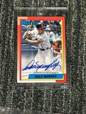 2025 Topps Series 1 Dale Murphy 1990 On Card Auto 35th Anniversary Braves