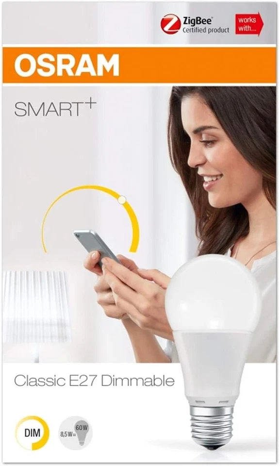 OSRAM Smart+ LED, Zigbee Lampe Mit E27 Sockel, Warmweiß, Dimmbar, Direkt Kompati - Bild 3 von 4