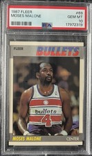 1987 Fleer Basketball #69 Moses Malone PSA 10 GEM MINT