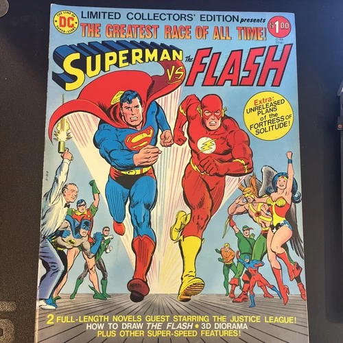 Vintage DC Comics Superman vs The Flash C-48 book
