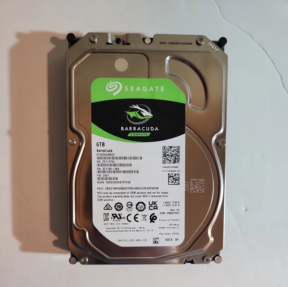 Seagate 3.5インチ HDD 6TB SATA Amazon.com: Seagate Enterprise Capacity 3.5 HDD 6TB 7200 RPM 512e