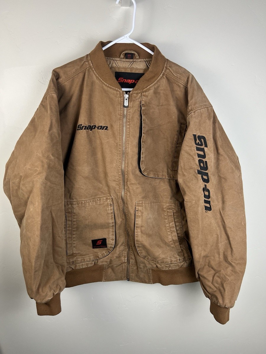 Snap On Tools Limited Edition Canvas Bomber Jacket Quilt Lined