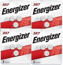 ENERGIZER 357 BATTERY PACK OF 12 BATTERIES NEW SEALED EXP 03/2028 Free Shipping