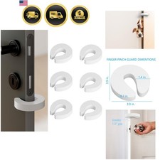 Door Pinch Guard and Door Slam Stopper 6pk. Use Safety Door Guard Made of Sof...