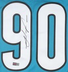 Julius Peppers Signed Carolina Panthers Jersey (Players Ink) NFL HOF 2024 /L B — photo 2