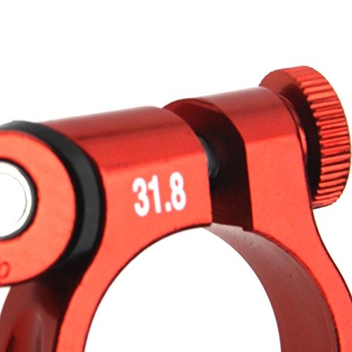 Create idea Sedile Ciclismo Mountain Bike Lega Rossa 1,25 Pollici Sgancio Rapido foto 6