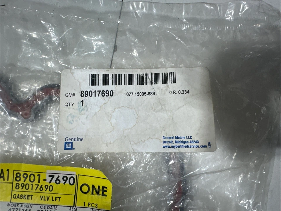 Junta colector de admisión GM 2005-2015 Silverado Suburban Sierra Tahoe 89017690 nueva Foto 3 de 3