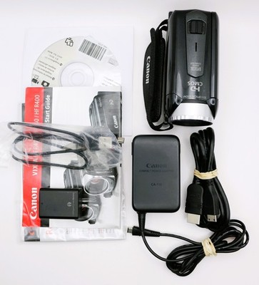 Canon VIXIA HF R400 HD 53x Advanced Zoom Camcorder - Black