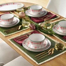 Member's Mark 12-Piece Stoneware Holiday Dinnerware Set