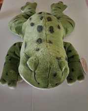 Yomiko Classic Bullfrog Green Large Frog Plush 16" Russ Frog Prince W Tags 