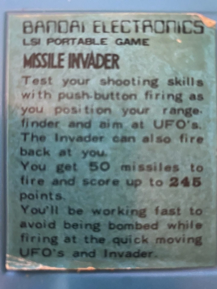 导弹入侵者,手持,视频游戏。 经过测试,效果完美! — 第 3/4 张图片