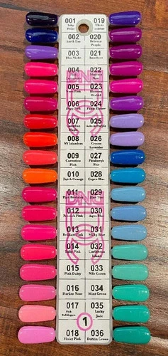 DC Gel Only New Collection Set 36 bottles with Color Chart #1