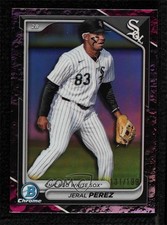 2024 Bowman Draft Chrome Fuchsia Lunar Refractor /199 Jeral Perez #BDC-154 0lj0